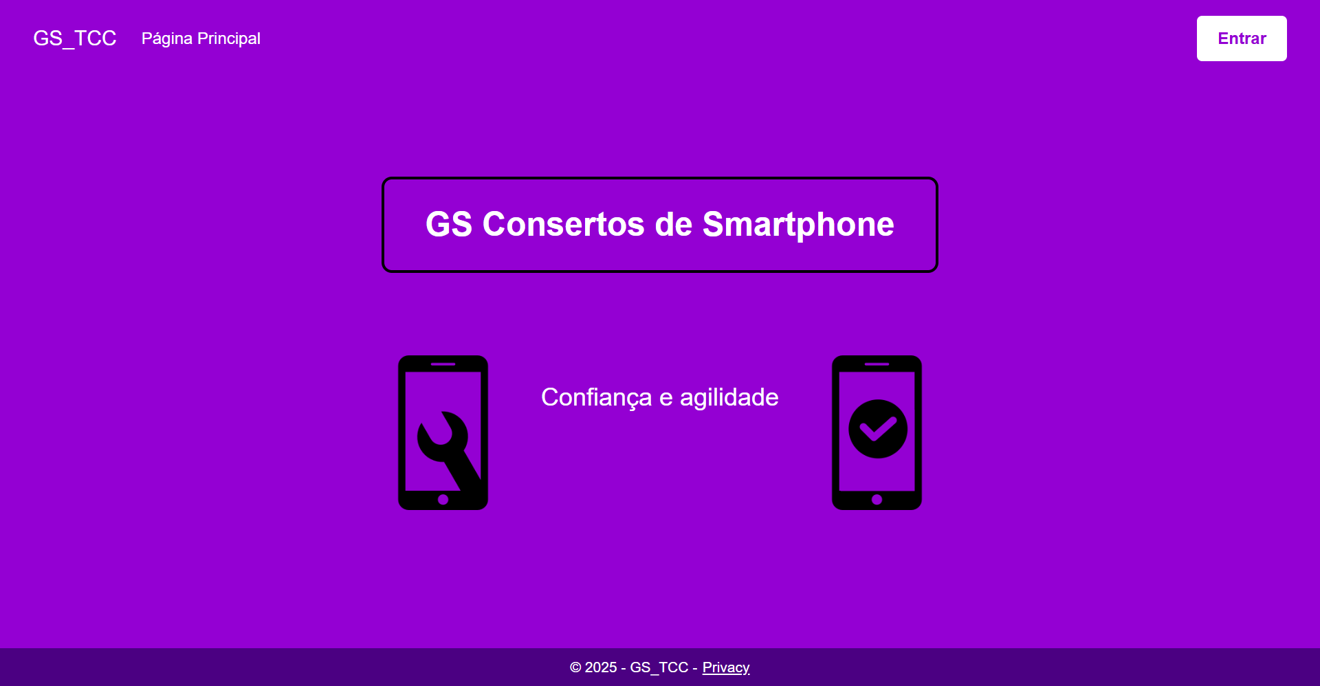 Tela Inicial - GS CELL